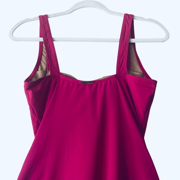Calvin Klein One-Piece Swimsuit Women Size 8 Pink Beach Vacation Summer - Picture 6 of 11